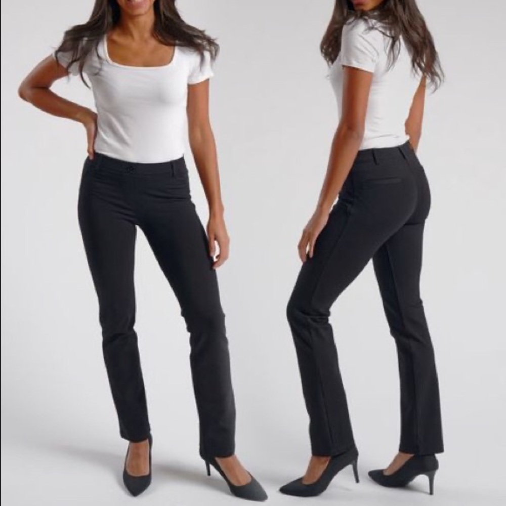 Betabrand Classic Dress Pants Straight Leg XSP